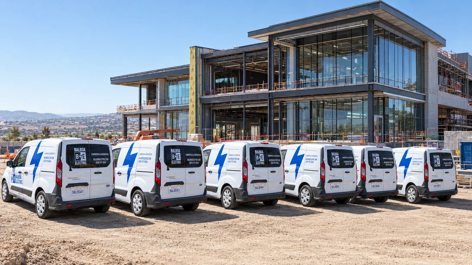 Balboa Electric service vehicles